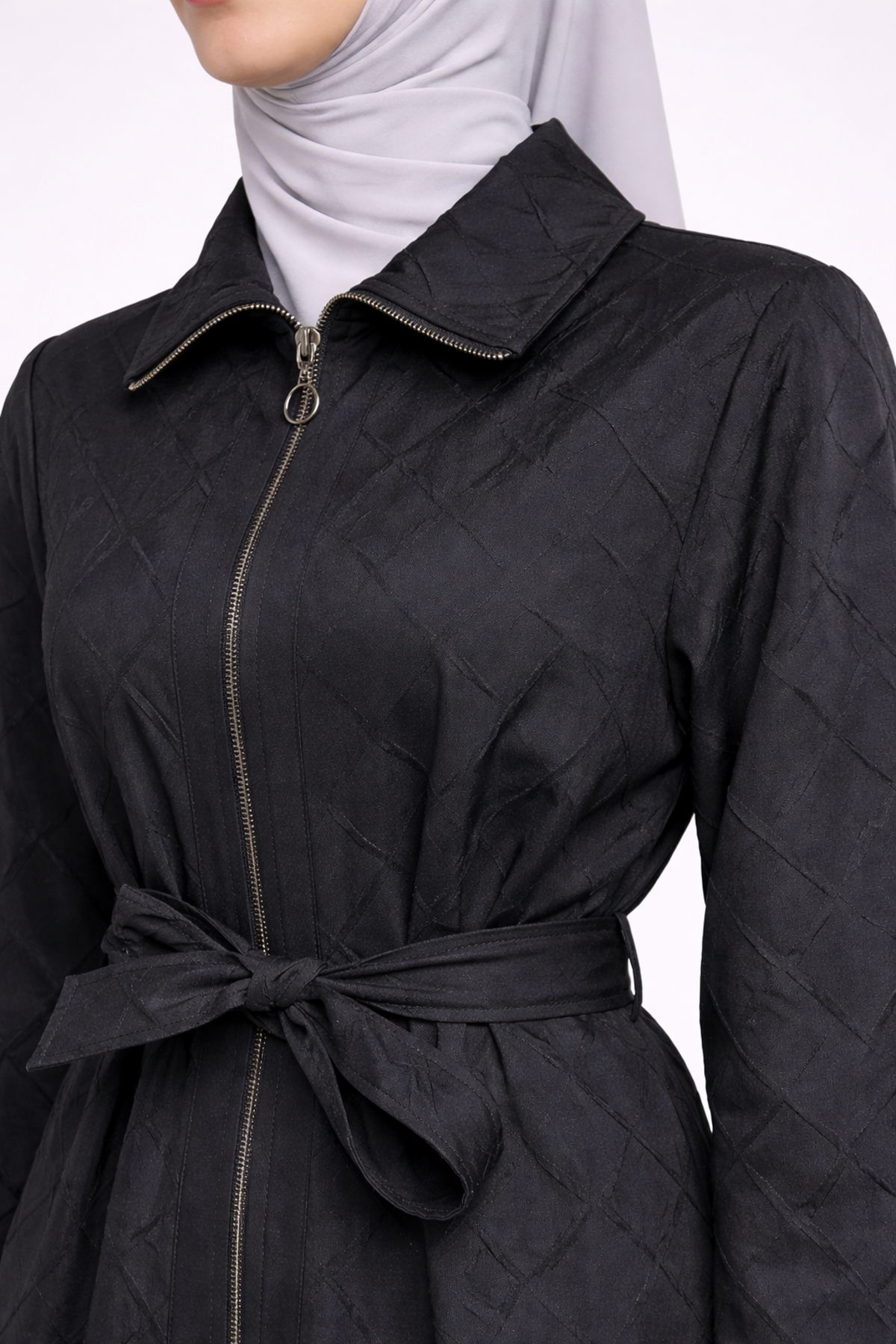 ÖN PATLI BAĞLAMALI DESENLİ KAP