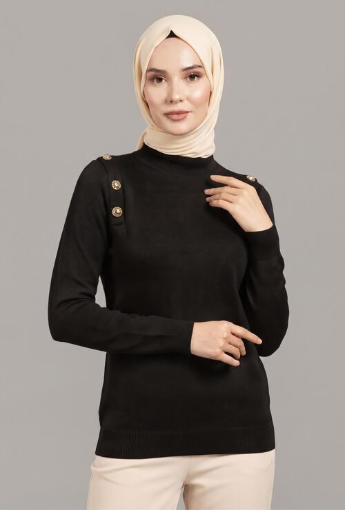 OMUZ DÜĞMELİ KAZAK