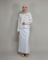 GÜL DETAYLI DÜĞMELİ ANGORA HIRKA