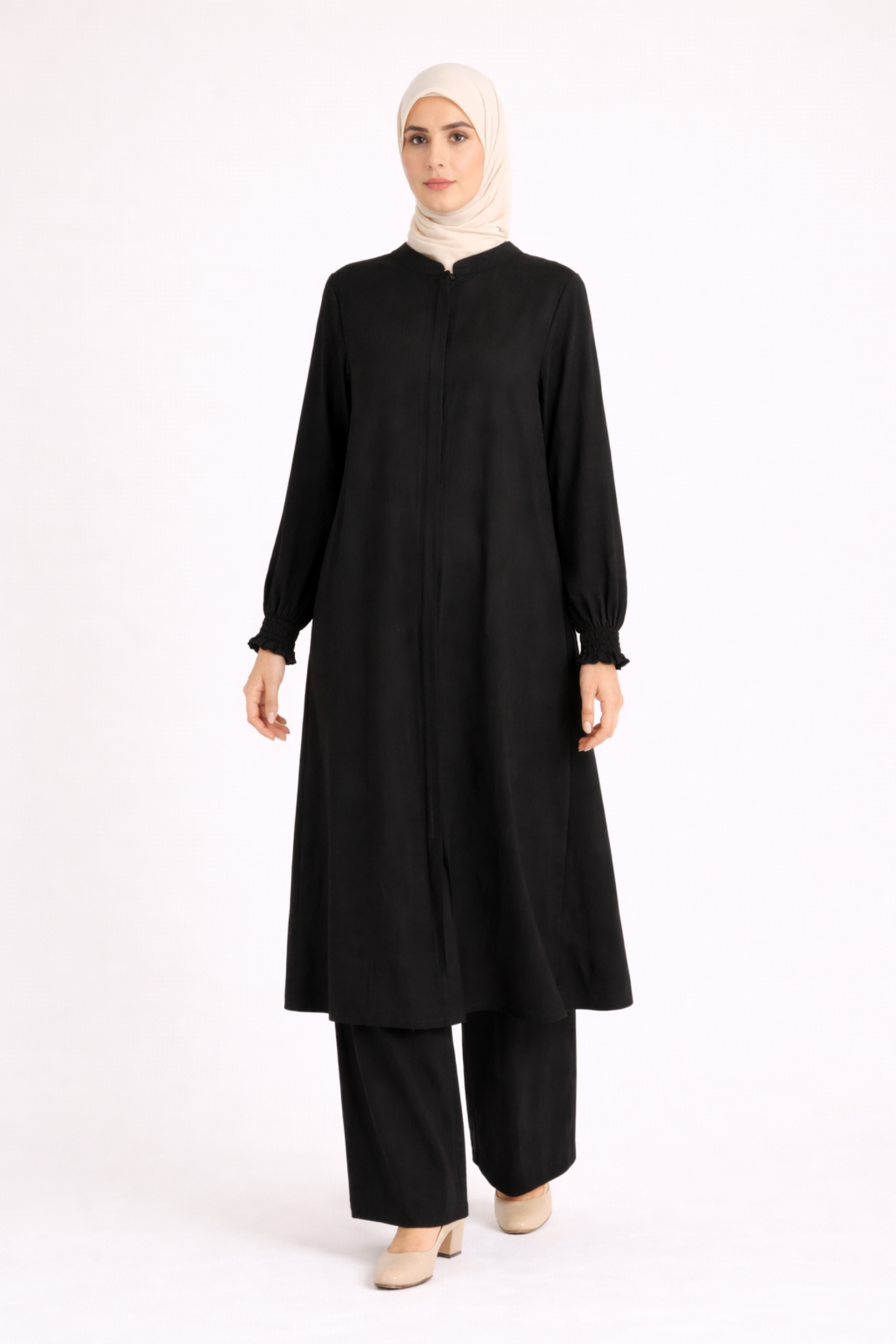 *KOL LASTİKLİ FERMUARLI PANTOLONLU TAKIM