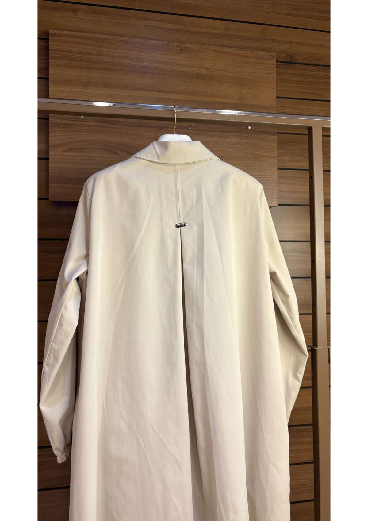 YAKALI ÇITÇITLI TAM BOY TRENÇKOT