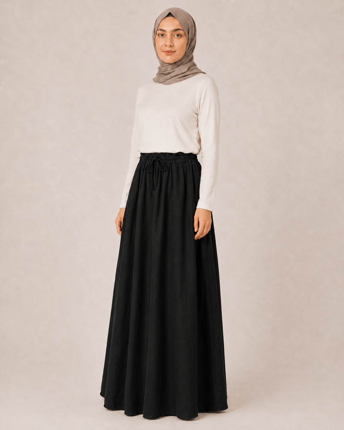 LASTİKLİ TENCEL ETEK