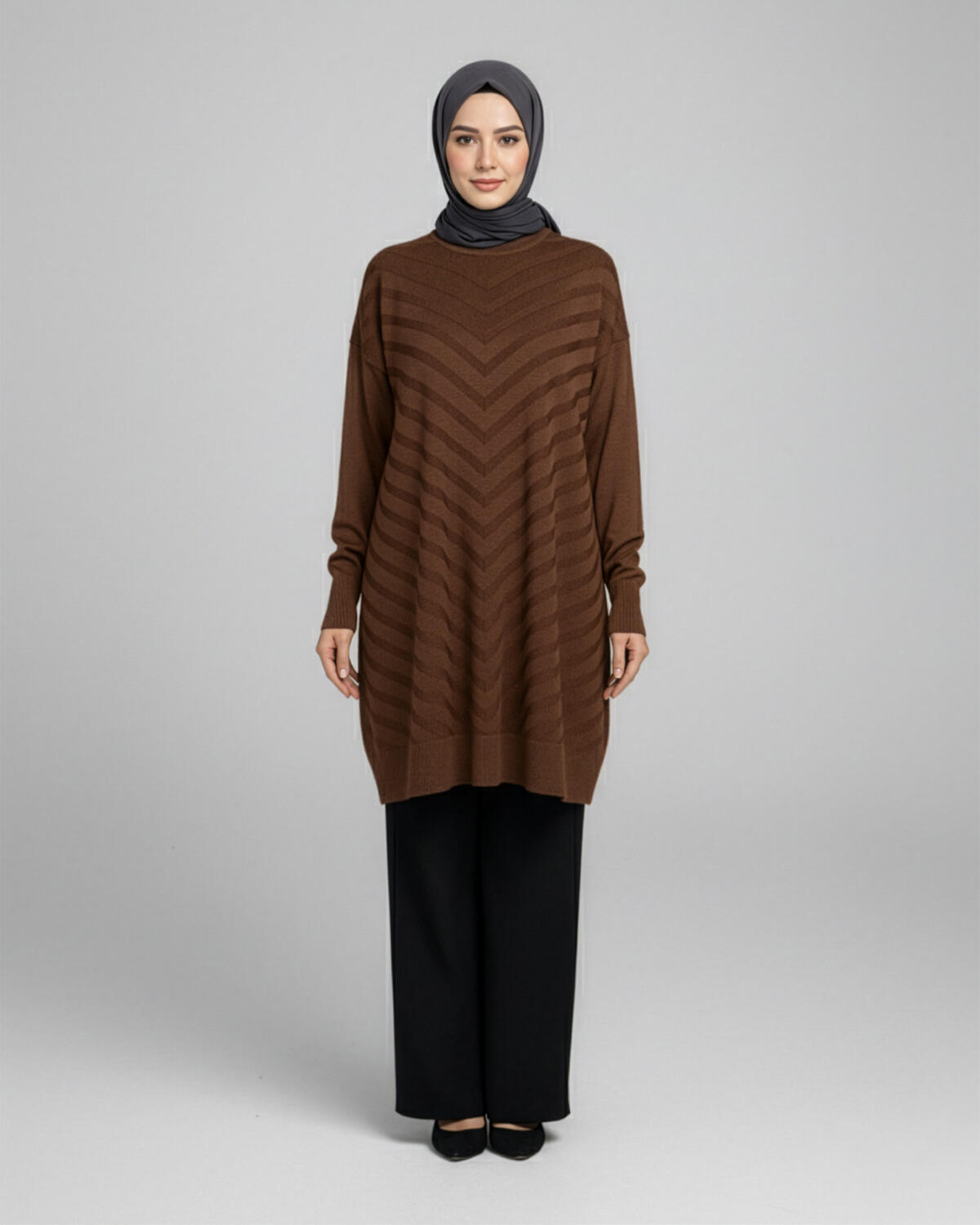 VEREV DESEN UZUN KAZAK