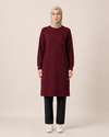 REGLAN KOLLU SWEAT TUNİK İKİ İPLİK