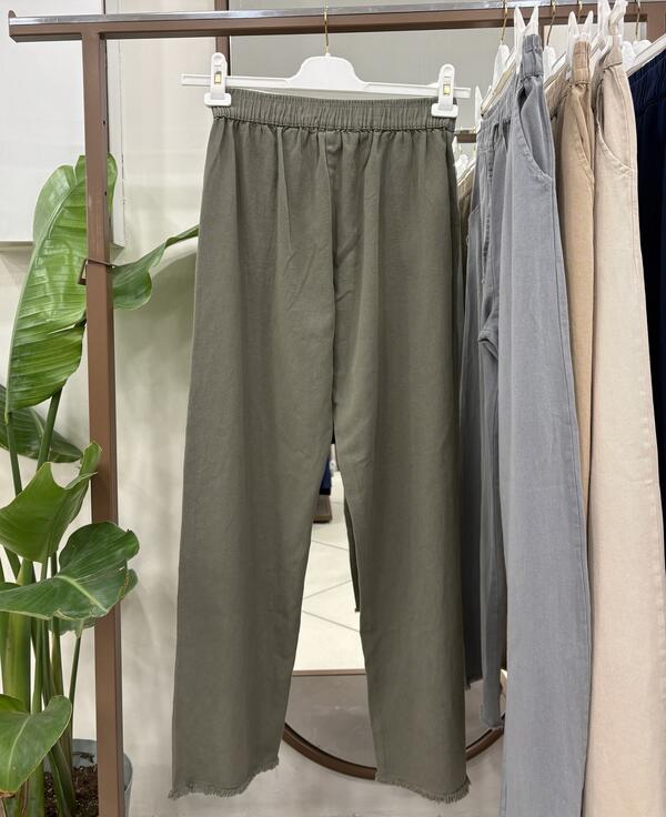 BAĞCIKLI LASTİKLİ PANTOLON