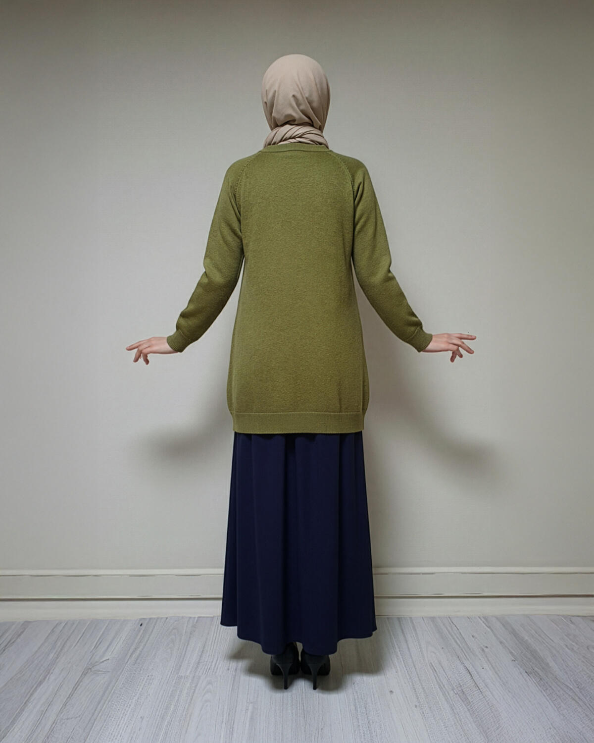 ÖNÜ LEOPAR TRİKO TUNİK