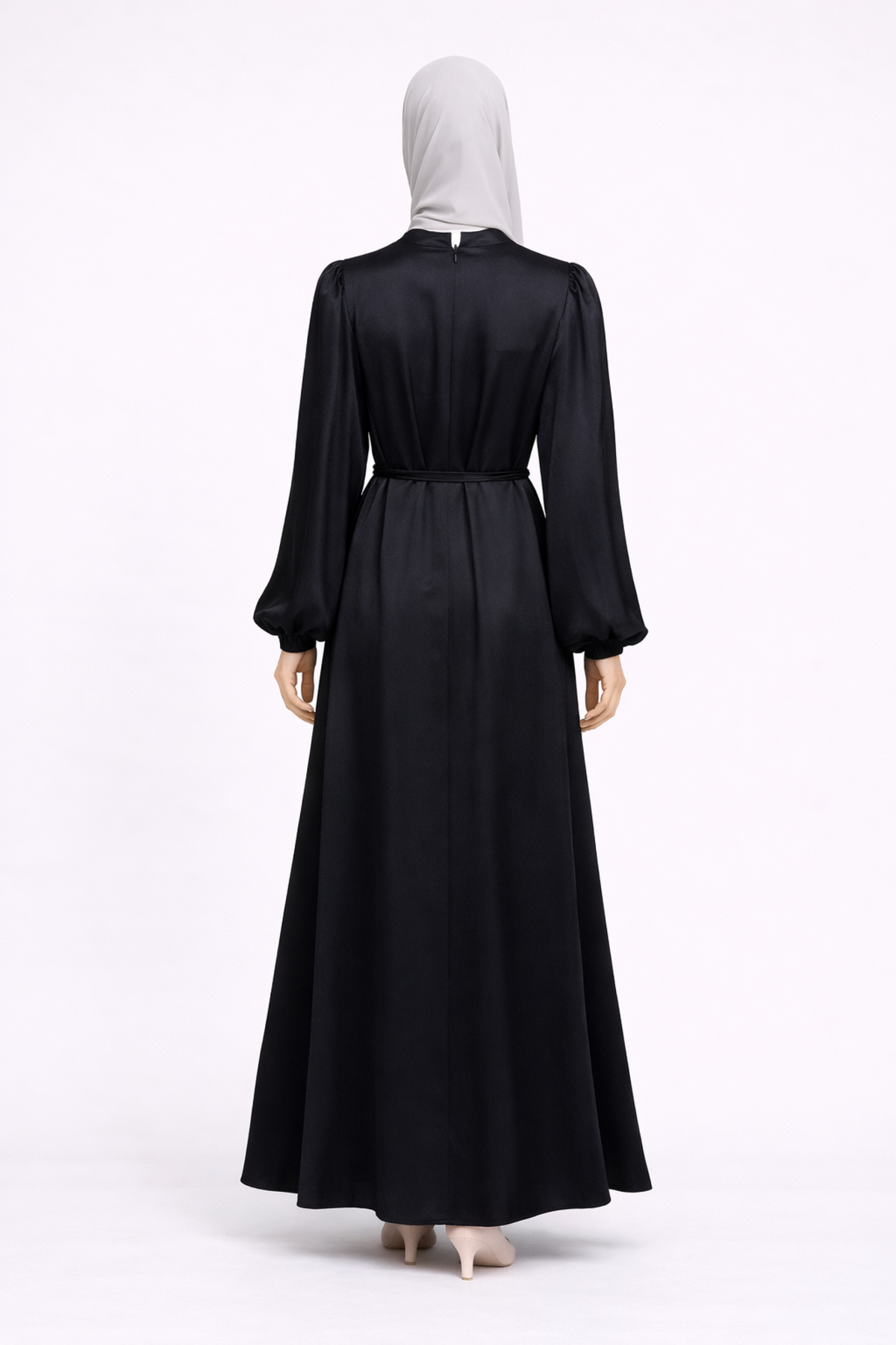 BALON KOL DÜZ ELBİSE