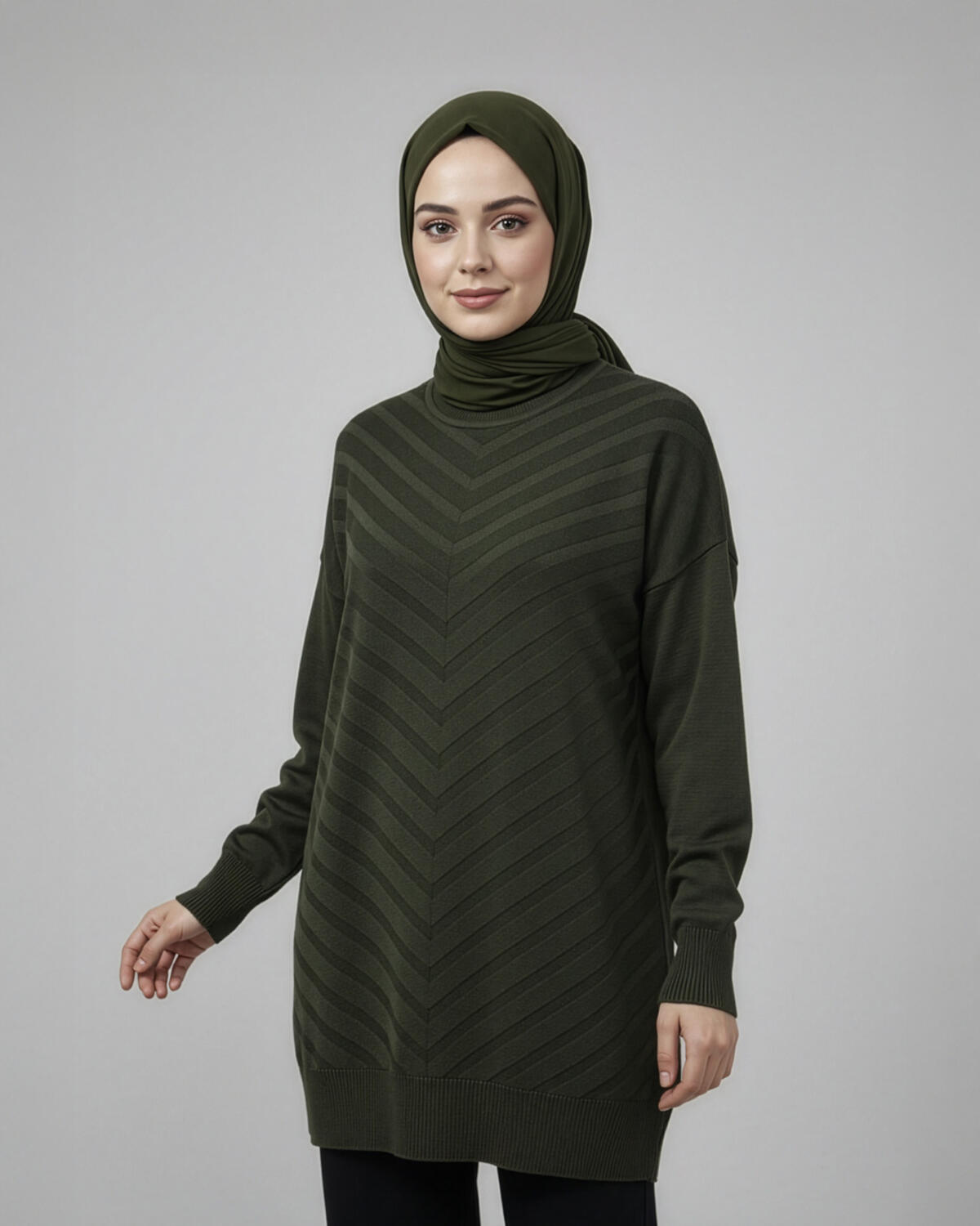 VEREV DESEN UZUN KAZAK