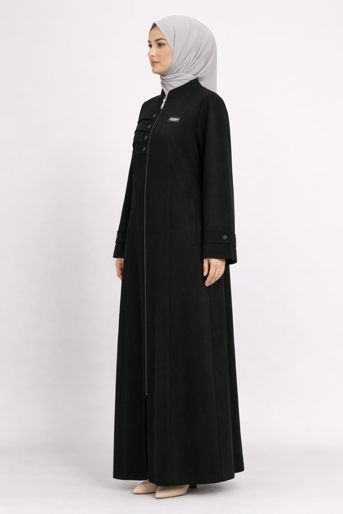 HAKİM YAKA 3 BİYE SÜET FERACE