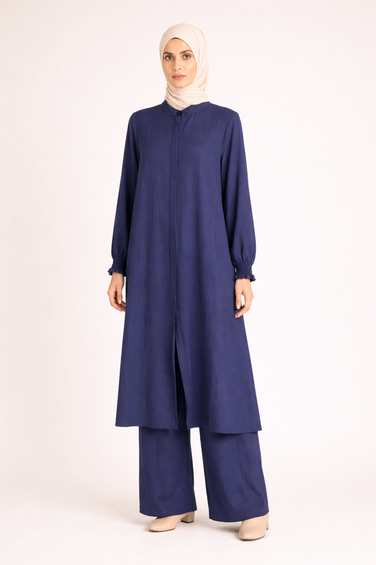 *KOL LASTİKLİ FERMUARLI PANTOLONLU TAKIM