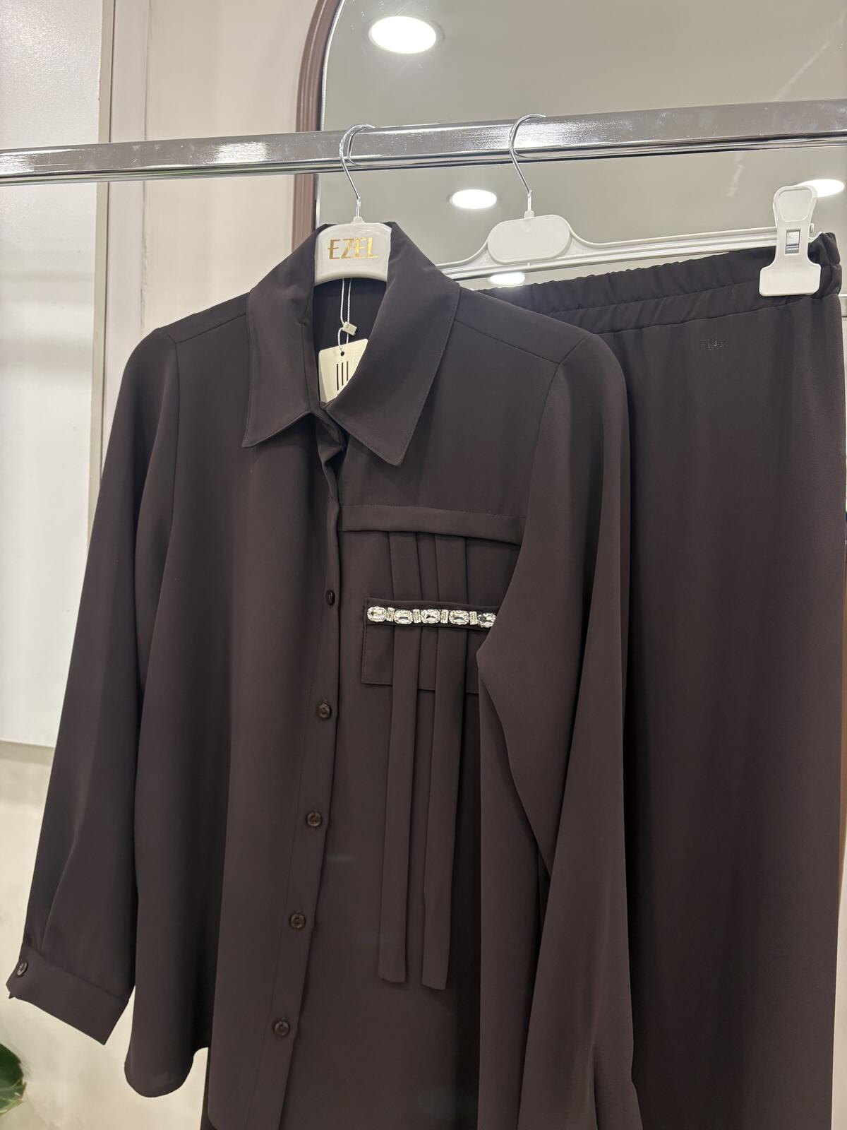 CEP TAŞLI ETEKLİ TAKIM