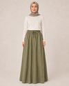 LASTİKLİ TENCEL ETEK