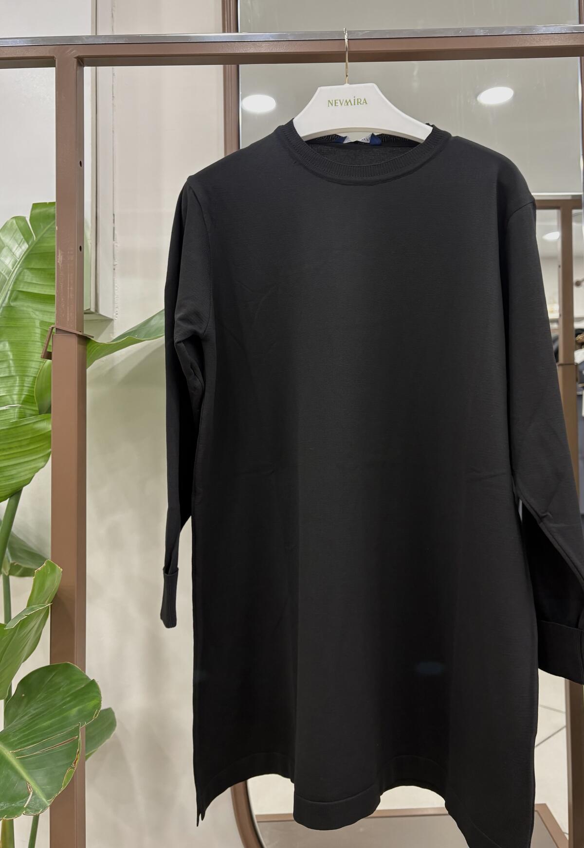 DÜZ RENK LİKRA TUNİK