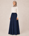 LASTİKLİ TENCEL ETEK