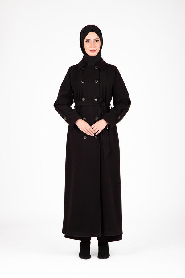 KOL APOLETLİ DÜĞMELİ KABAN