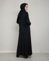 GÜL DETAYLI DÜĞMELİ ANGORA HIRKA