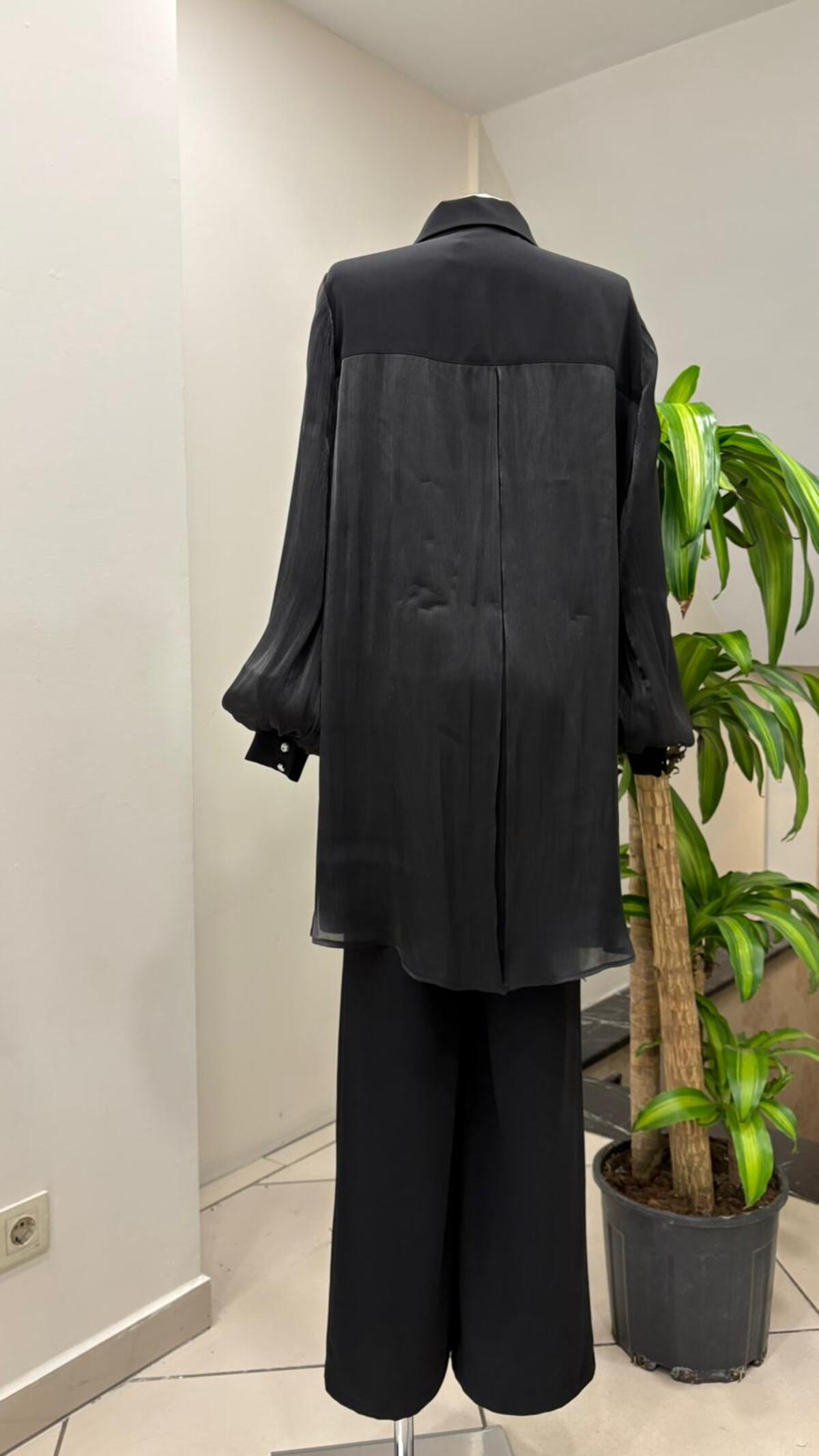 FİYON DETAYLI ŞİFON KOLLU TAKIM