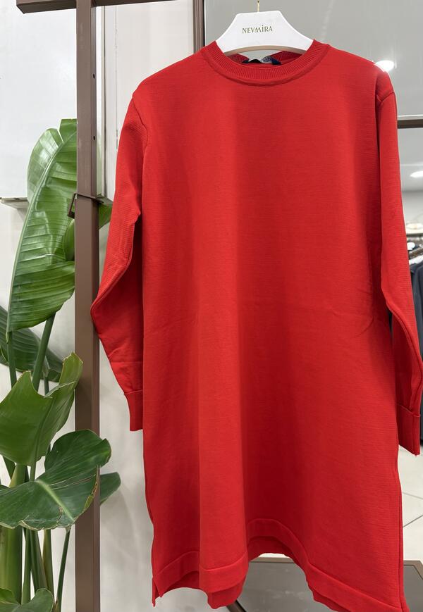 DÜZ RENK LİKRA TUNİK