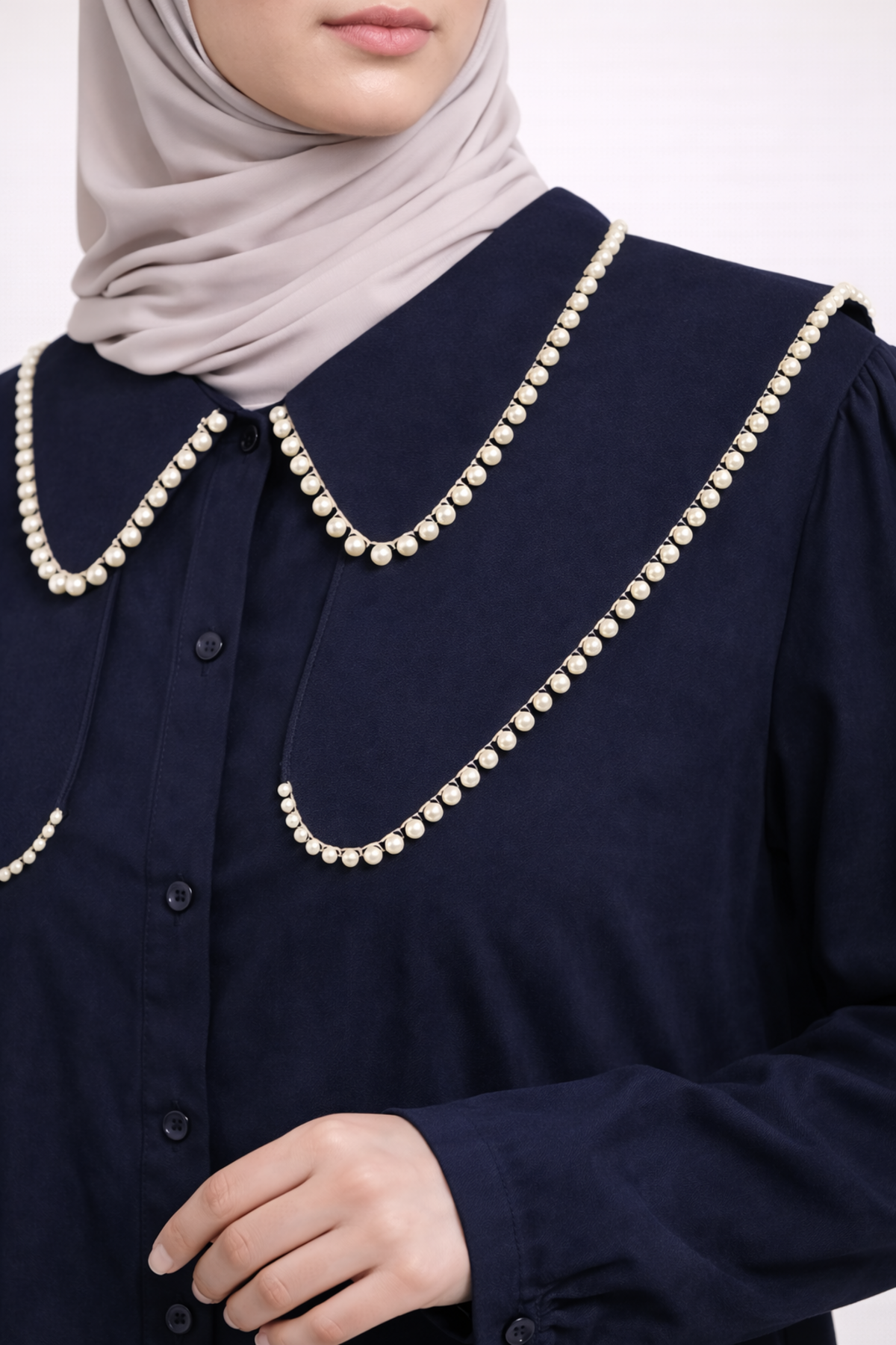 ÇİFT YAKA DETAYLI GÖMLEK