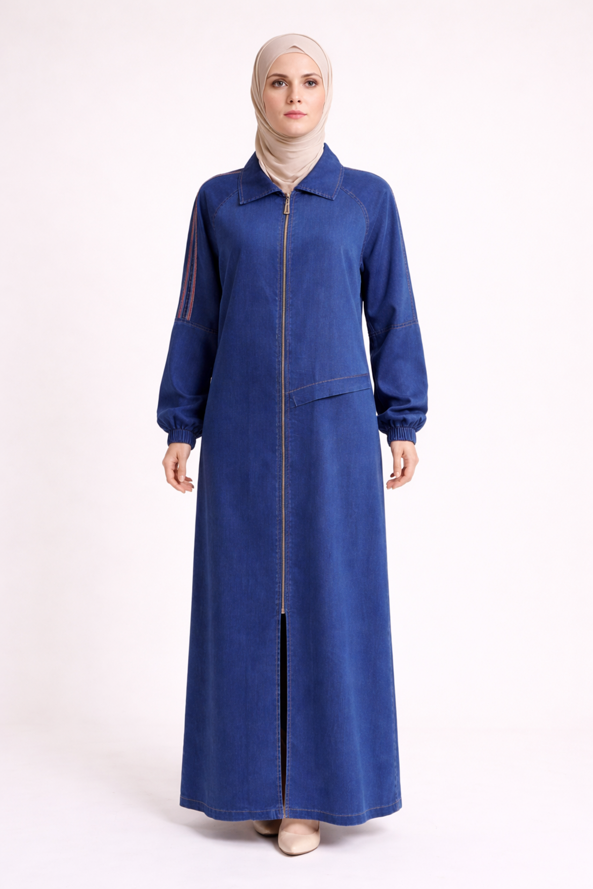 OMUZ ŞERİTLİ TENCEL KAP