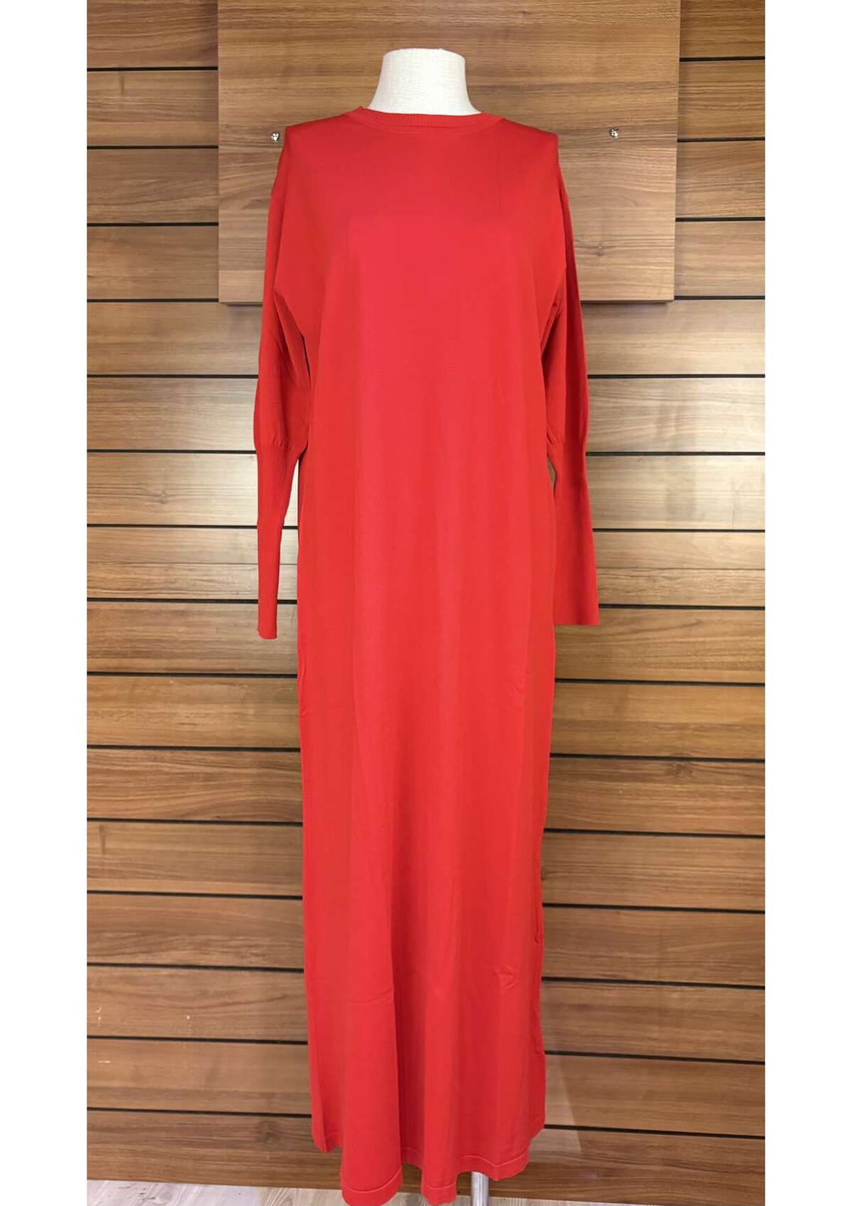 MERSERİZE DÜZ RENK ELBİSE