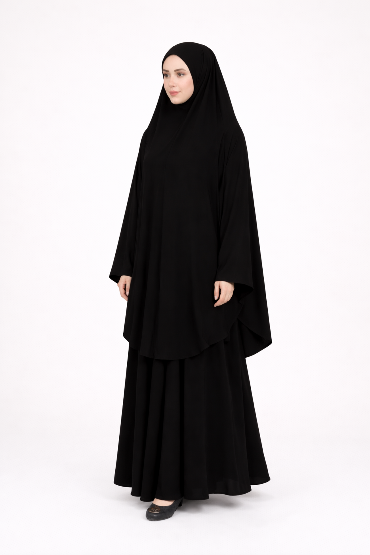 ÇARŞAF GİZLİ PEÇELİ SOFT KREP TEK PARÇA