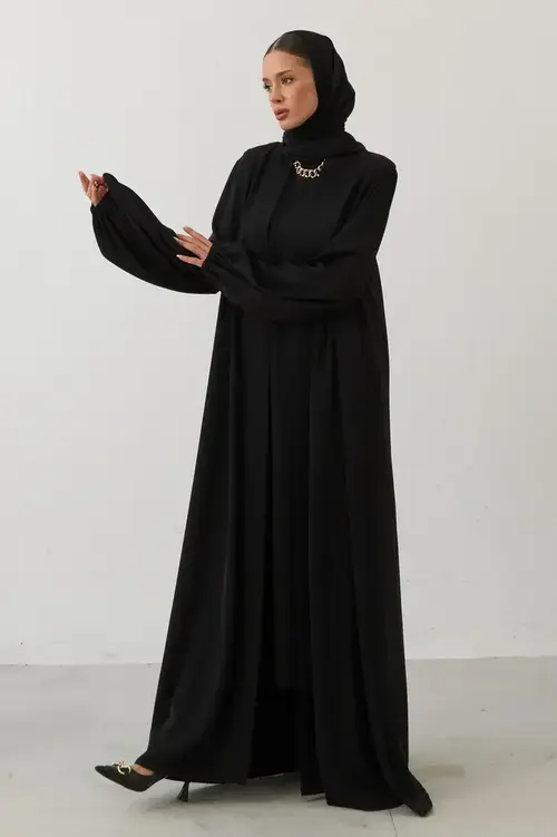 KOLU LASTİKLİ GÜNLÜK ABAYA