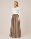 LASTİKLİ TENCEL ETEK