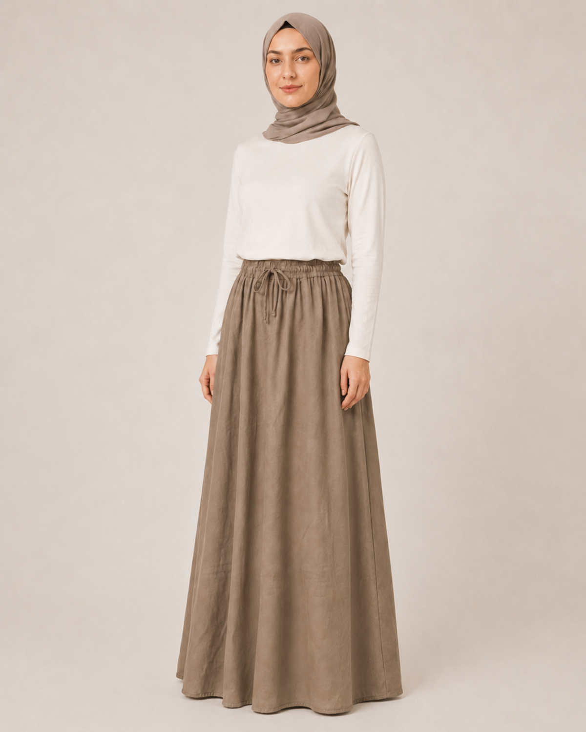 LASTİKLİ TENCEL ETEK