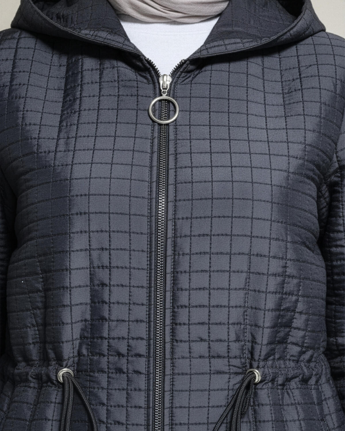 KAPŞONLU BEL BÜZGÜLÜ KAPİTONE MONT KAPŞONLU BEL BÜZGÜLÜ KAPİTONE MONT