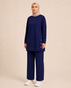 DÜĞME DETAYLI İKİ İPLİK PANTALONLU TAKIM