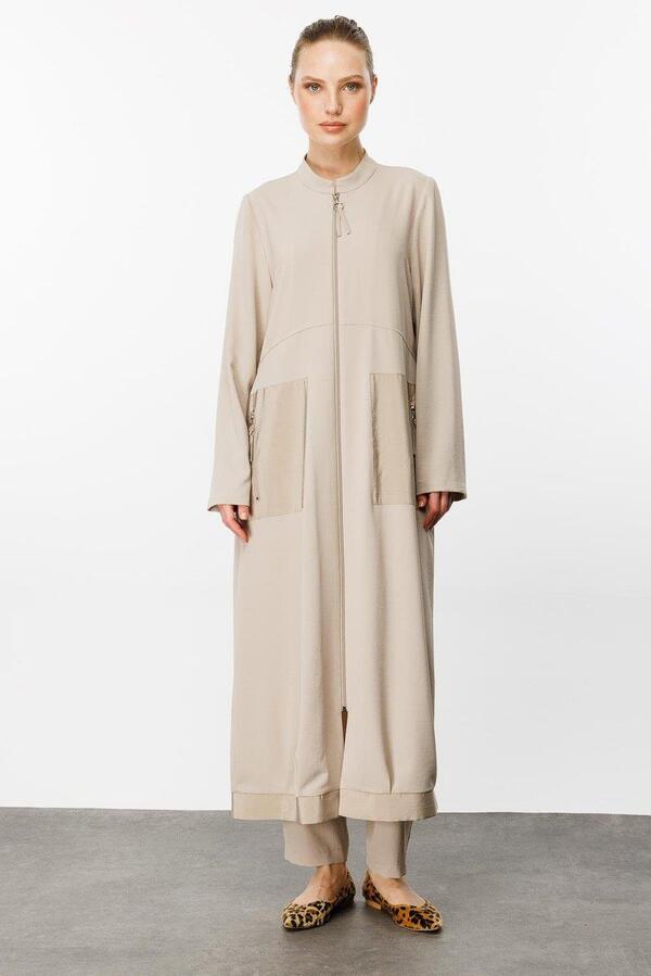 HAKİM YAKA GARNİ DETAYLI SPOR KAP