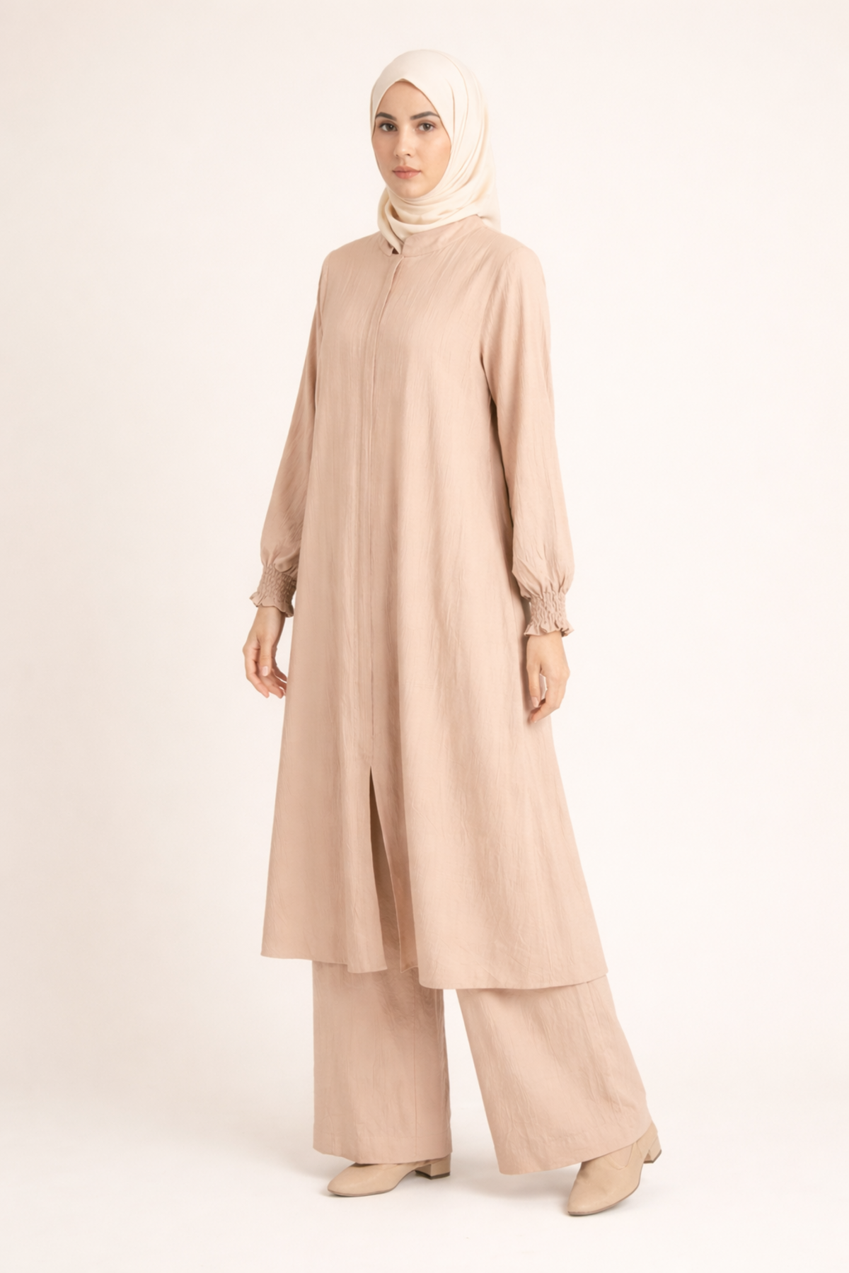 *KOL LASTİKLİ FERMUARLI PANTOLONLU TAKIM