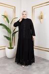 GÜPÜRLÜ DANTELLİ ELBİSE