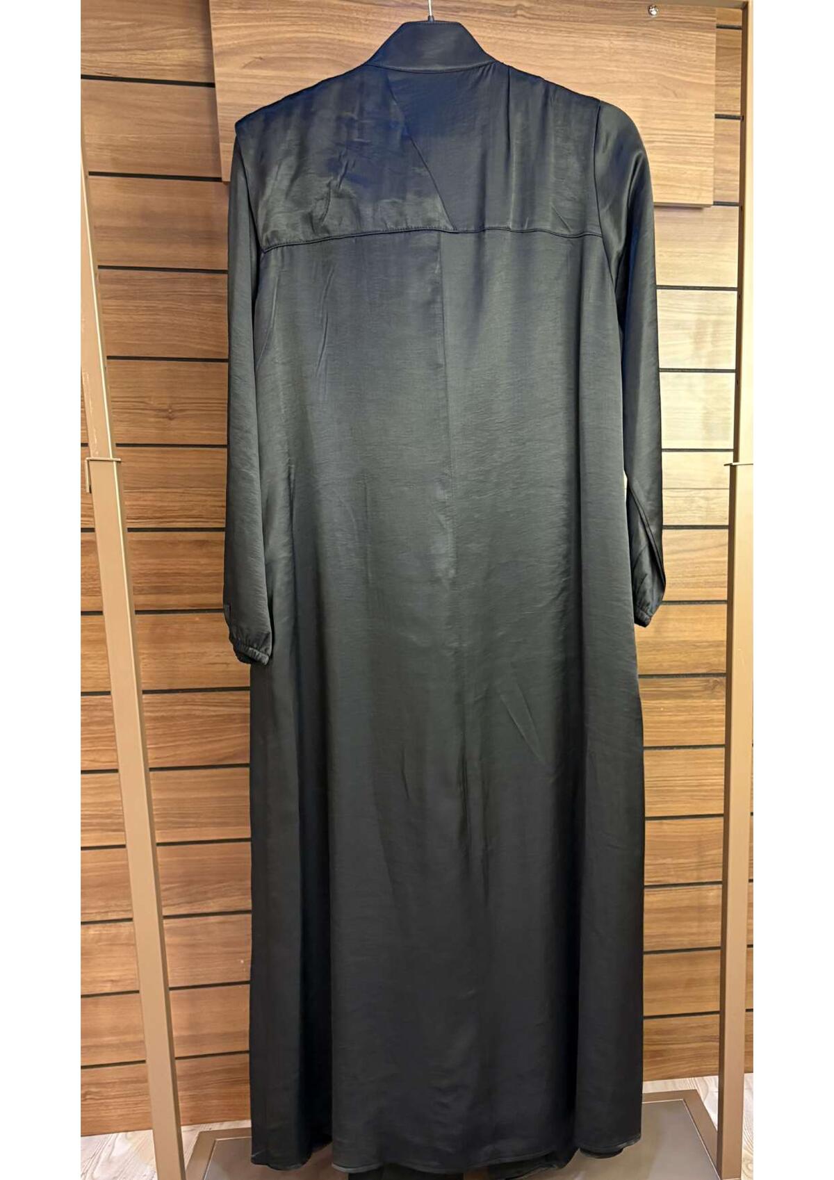 OMUZDAN FULARLI ELBİSE