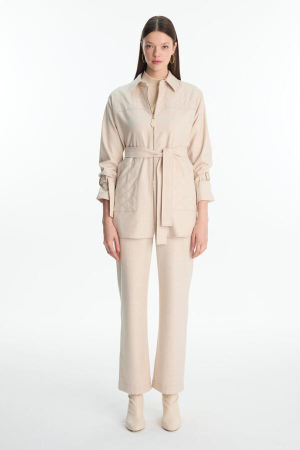 KOL KEMER DETAYLI PANTOLONLU TAKIM