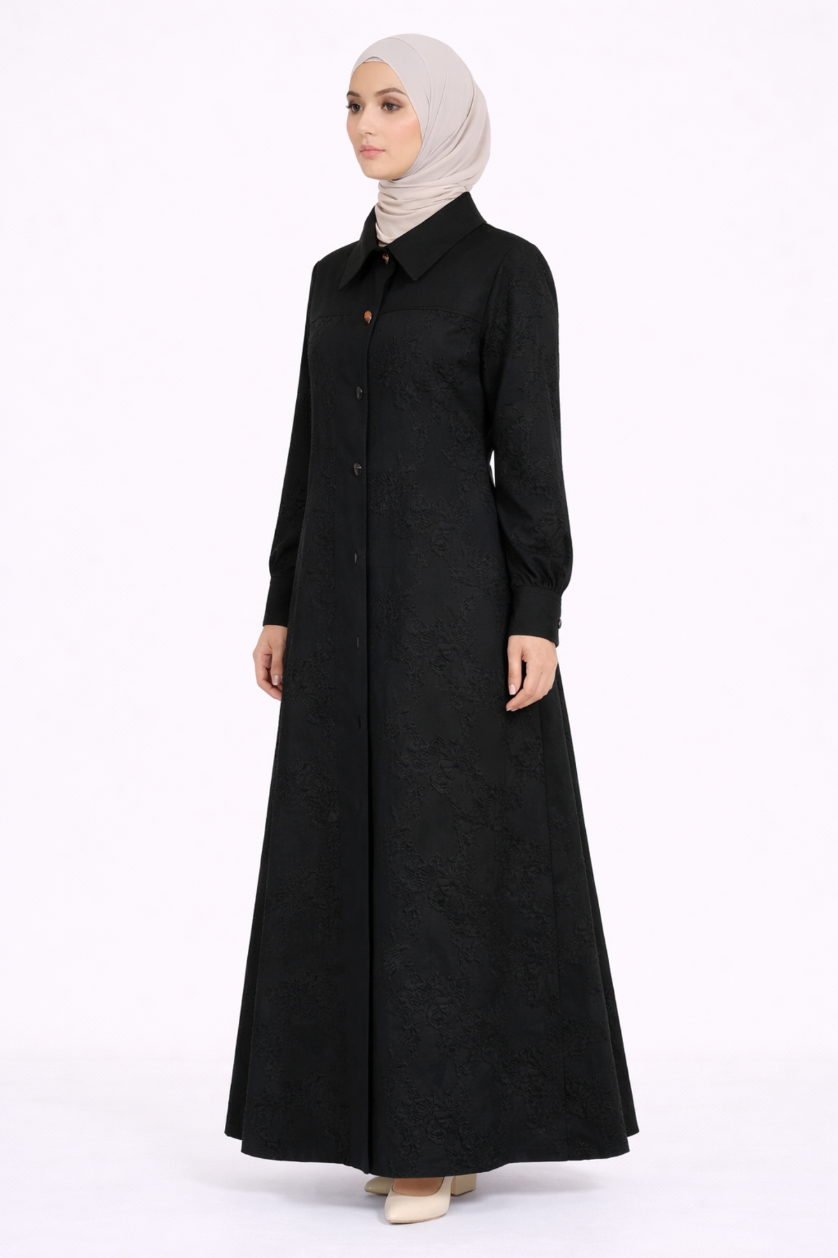 DESENLİ YAN ZIMBA DETAYLI KAP