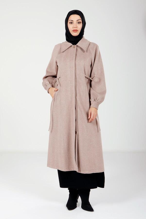 BALIKSIRTI DESEN BAĞCIKLI KABAN