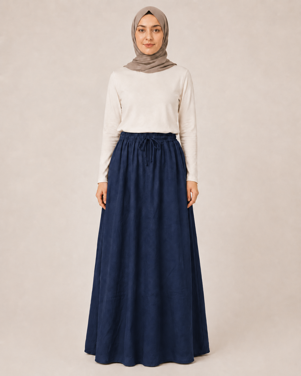 LASTİKLİ TENCEL ETEK