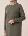 REGLAN KOLLU SWEAT TUNİK İKİ İPLİK