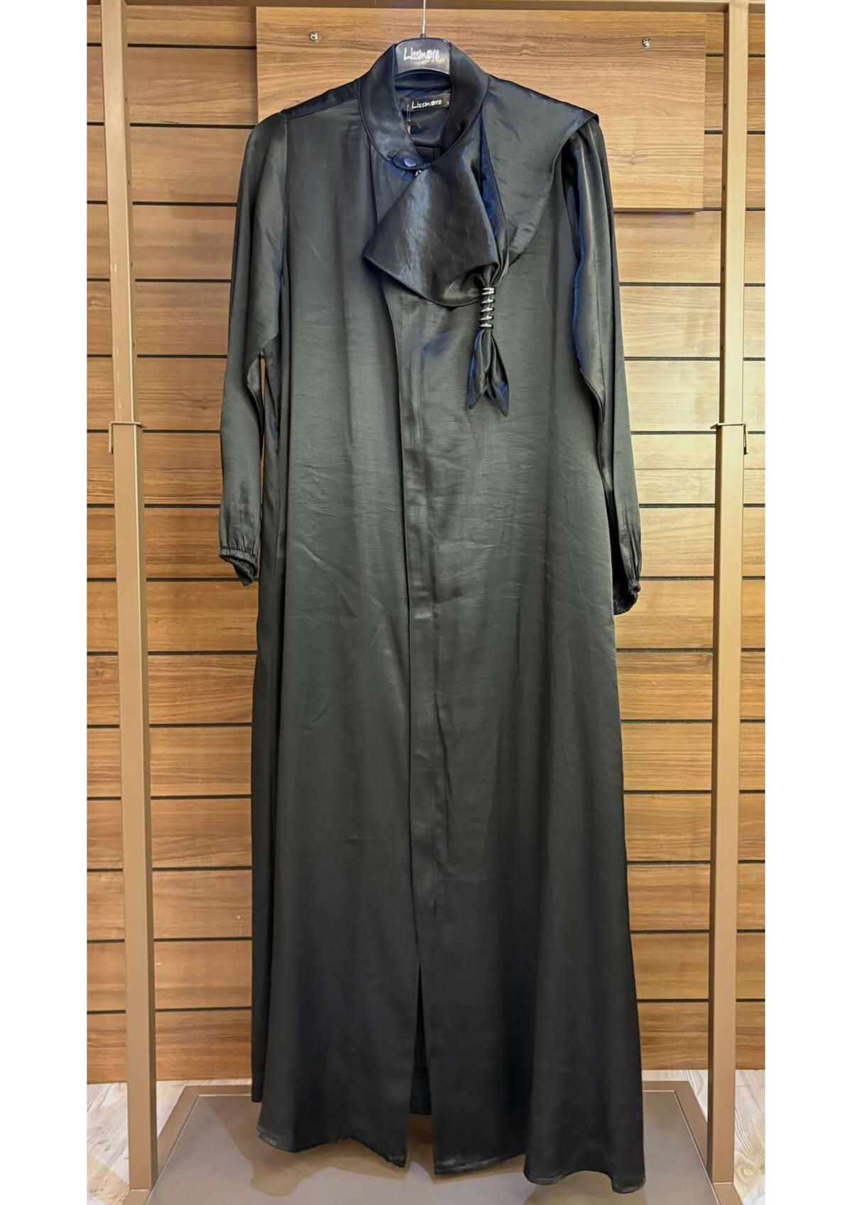 OMUZDAN FULARLI ELBİSE