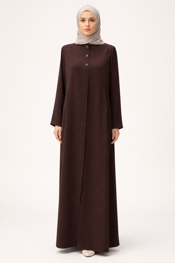 OVAL CEPLİ ÇIT ÇIT DETAYLI FERACE