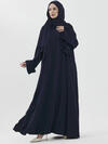 KOL MANŞETLİ MEDİNE İPEĞİ ABAYA