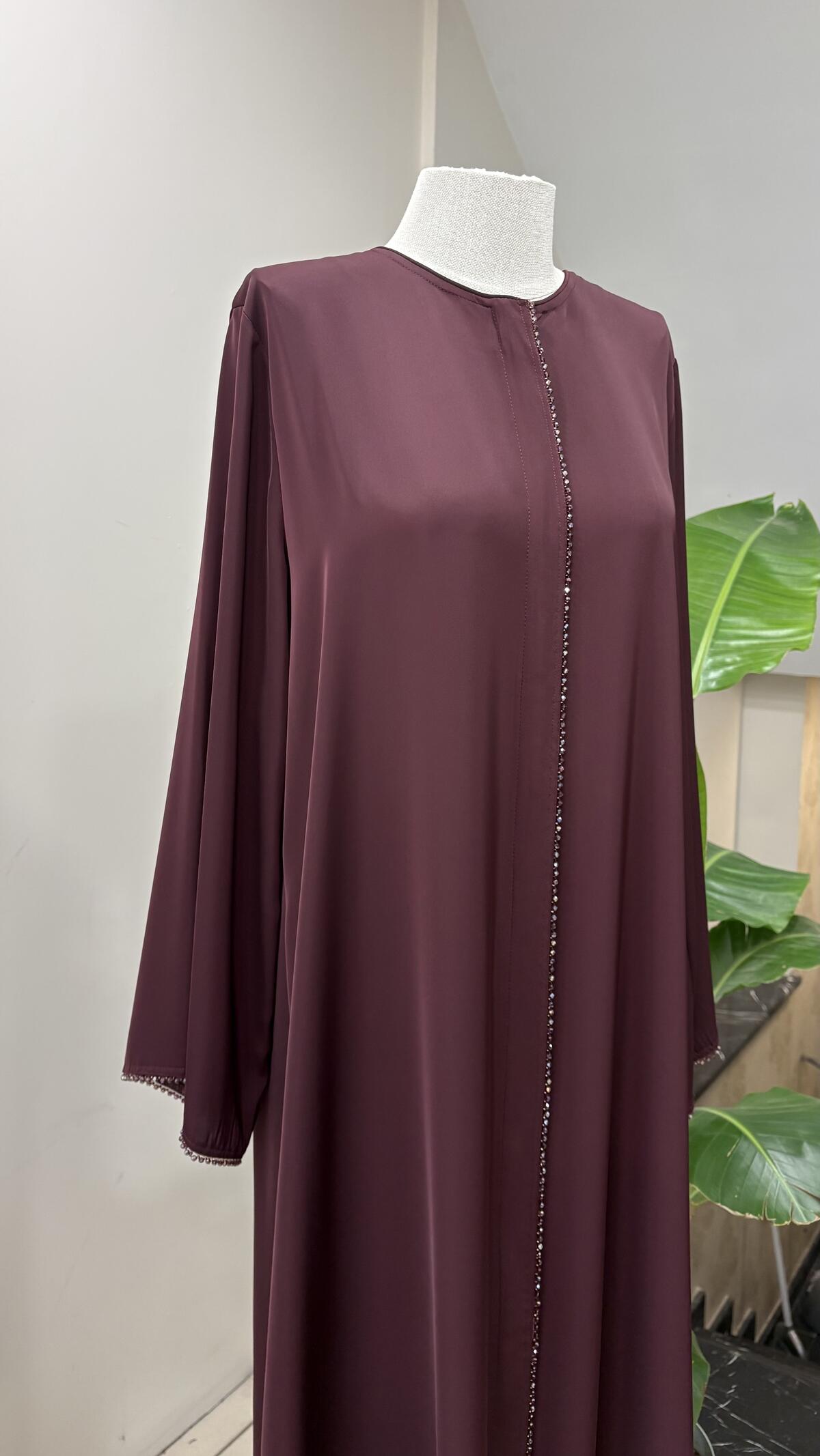 TAŞ DETAYLI DUBAİ FERACE