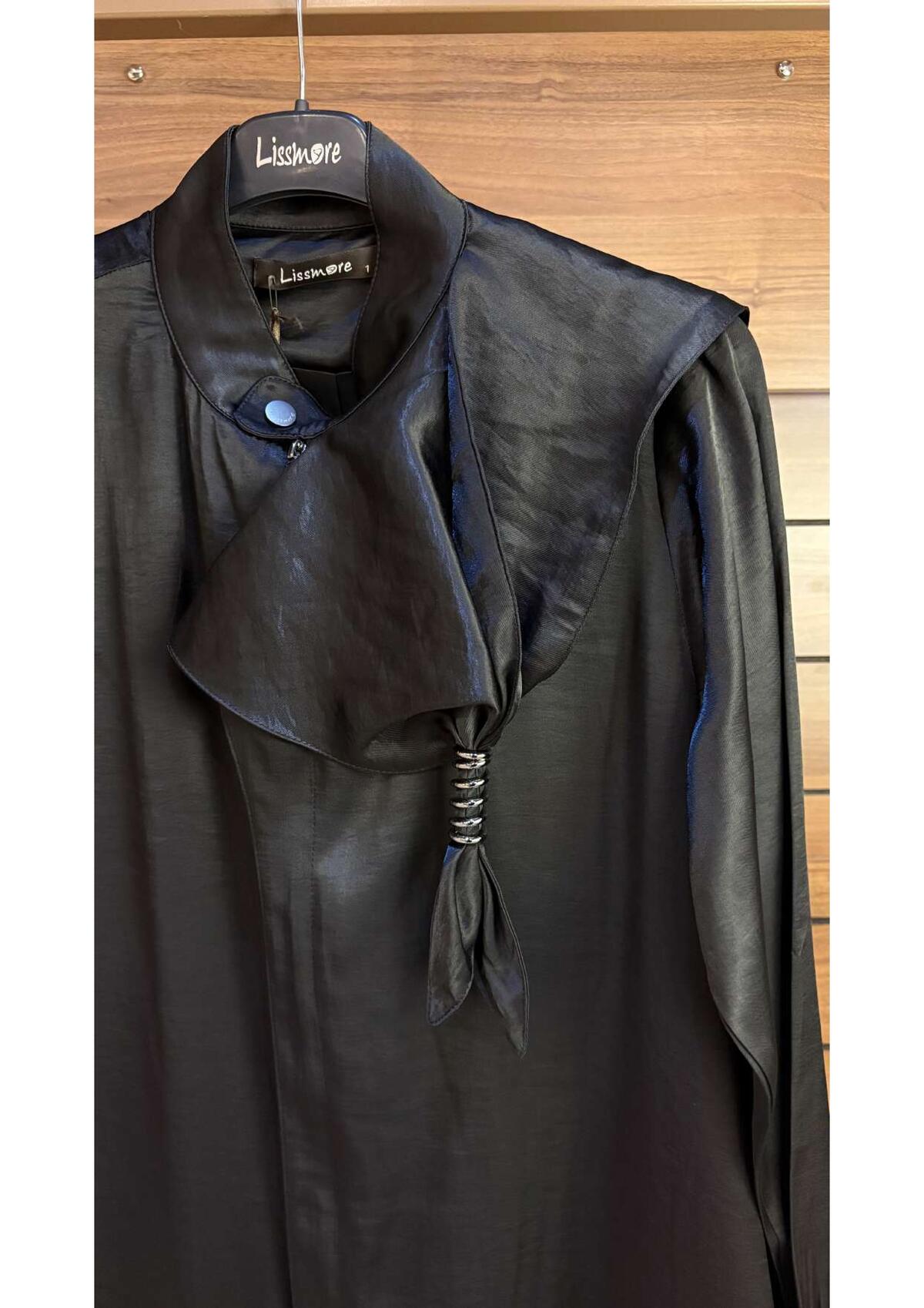 OMUZDAN FULARLI ELBİSE