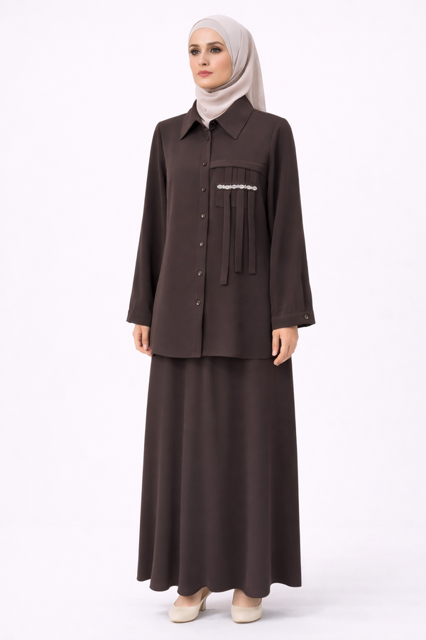 CEP TAŞLI ETEKLİ TAKIM