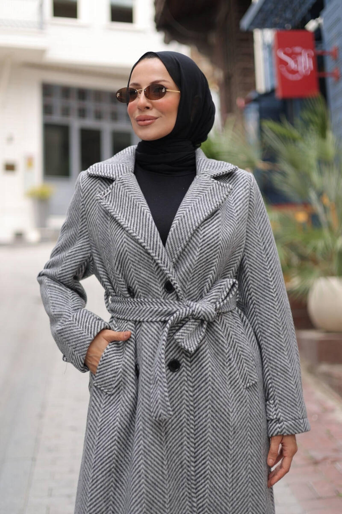 KRUVAZE YAKA BALIKSIRTI KABAN