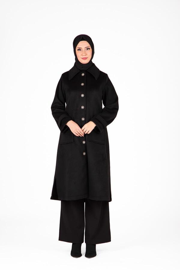 TORBA CEP DÜĞMELİ KAŞE KABAN