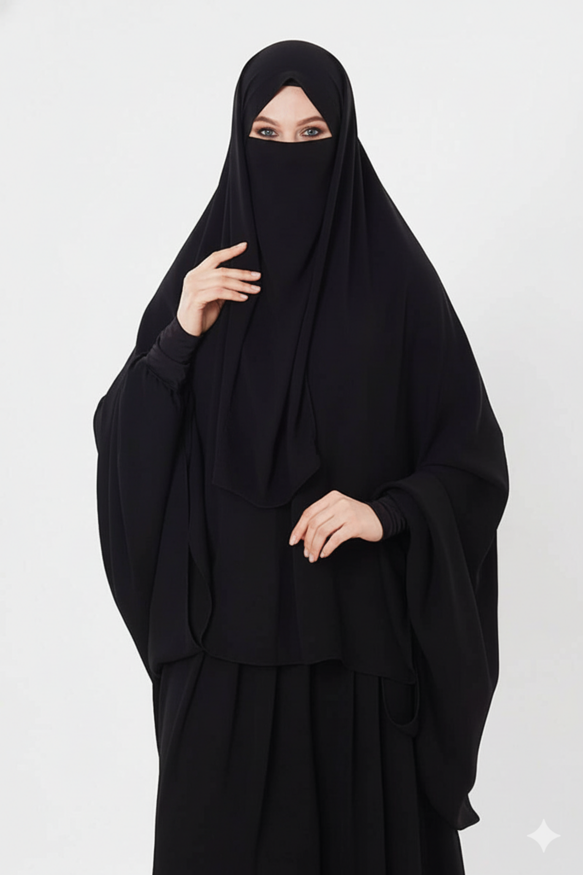 ÇARŞAF GİZLİ PEÇELİ SOFT KREP TEK PARÇA