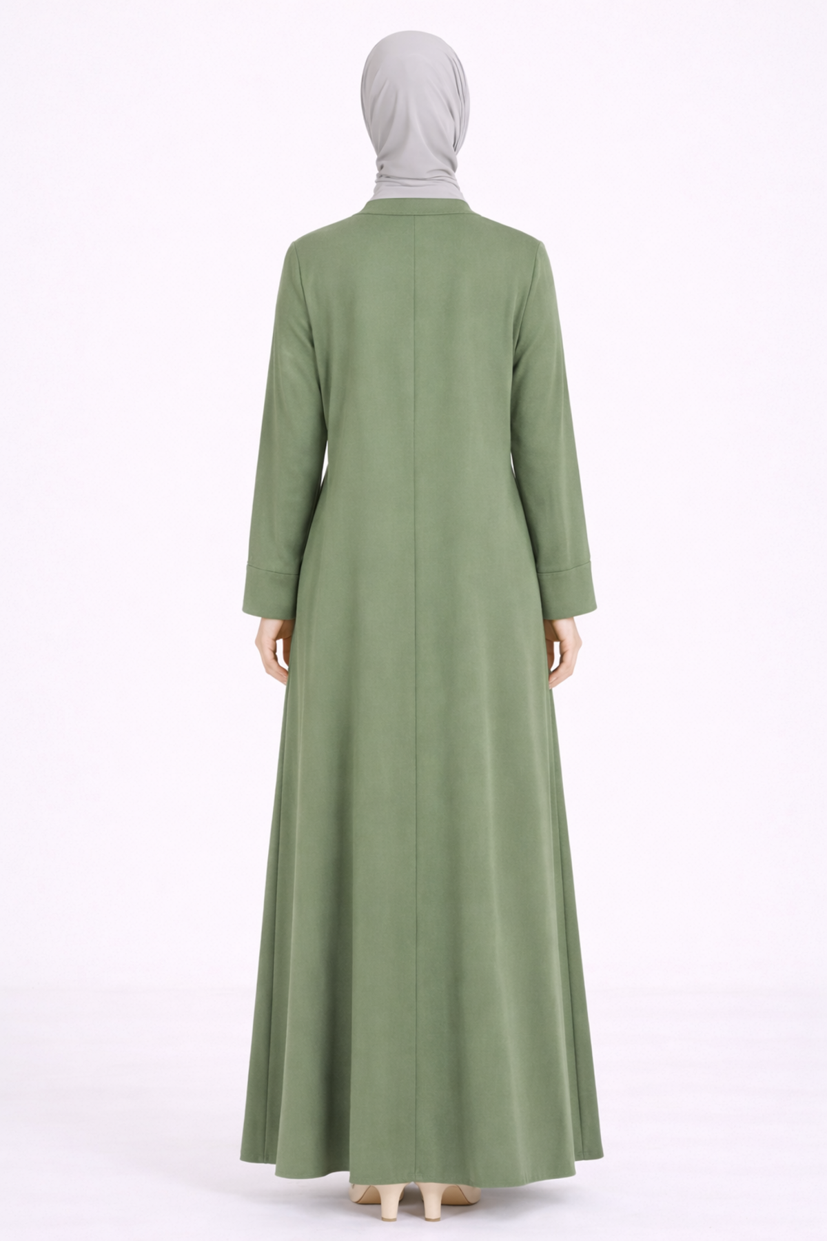 PARLAK DÜĞMELİ PARÇALI ELBİSE